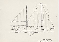 159 USA - New Haven - sharpie da regata - 1880
